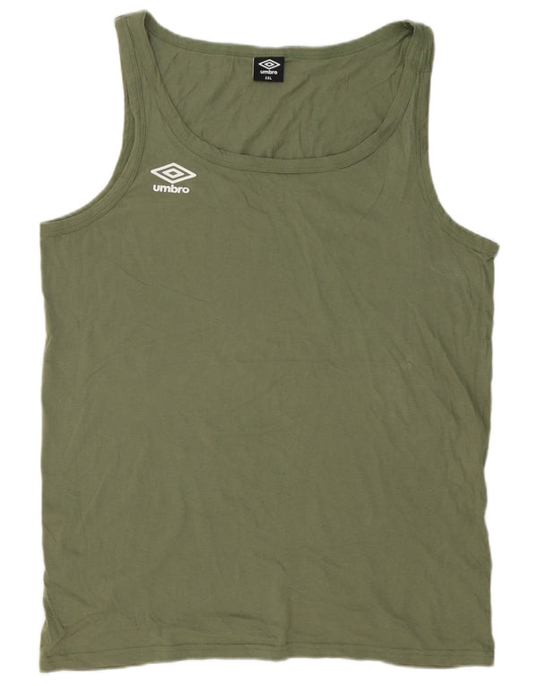 Umbro Mens Vest Top 2XL Khaki