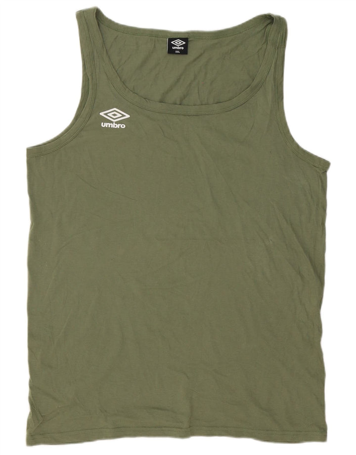 Umbro Mens Vest Top 2XL Khaki