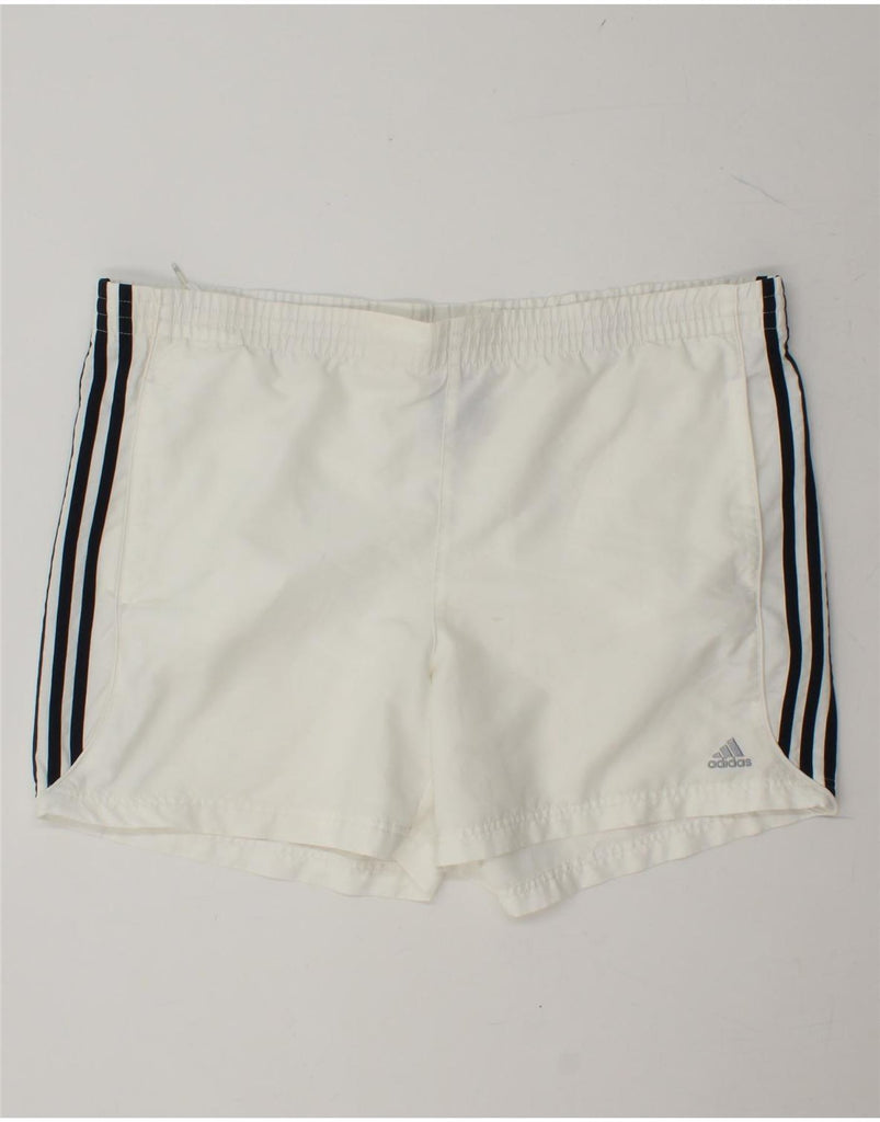 ADIDAS Mens Clima 365 Sport Shorts XL White Polyester Vintage Adidas and Second-Hand Adidas from Messina Hembry 