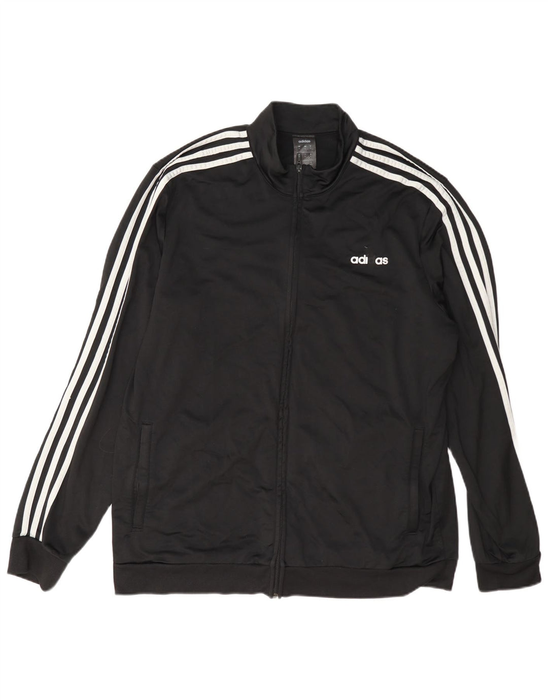 Adidas Mens Tracksuit Top Jacket XL Black Polyester