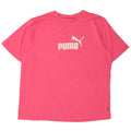PUMA Mens Graphic T-Shirt Top XL Pink