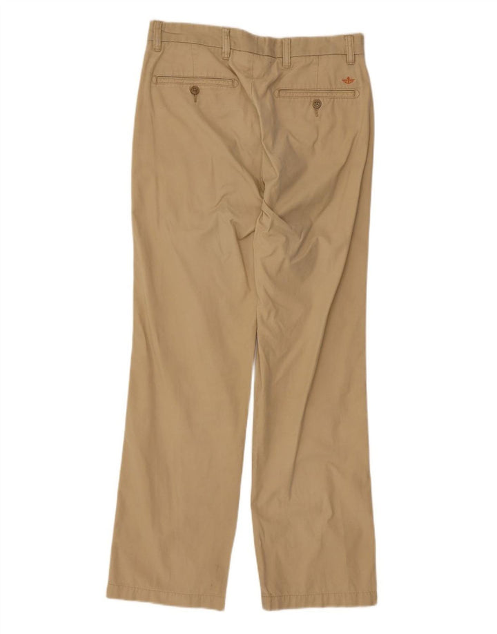 Dockers Mens Straight Chino Trousers W31 L32 Beige Cotton