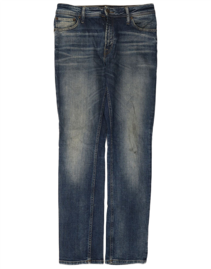 Jack & Jones Mens Slim Jeans W29 L32 Blue Cotton