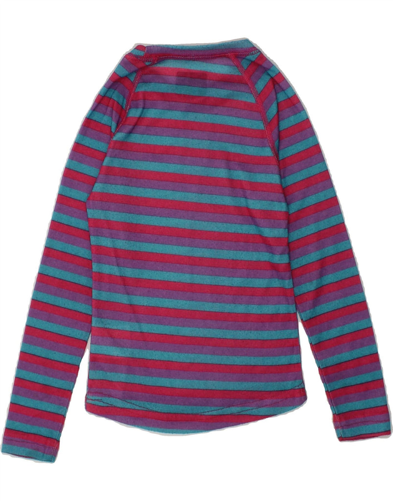 MCKINLEY Girls Top Long Sleeve 3-4 Years Purple Striped Polyester | Vintage McKinley | Thrift | Second-Hand McKinley | Used Clothing | Messina Hembry 