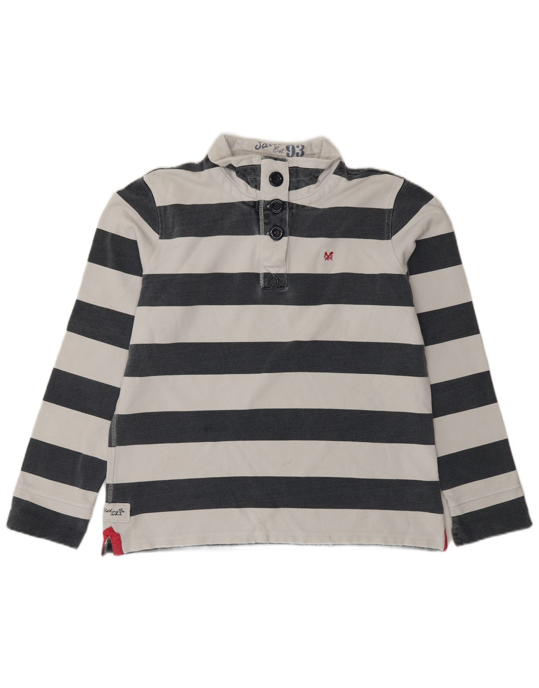 Crew Clothing Womens Sweatshirt Jumper UK 14 Medium Blue Striped
