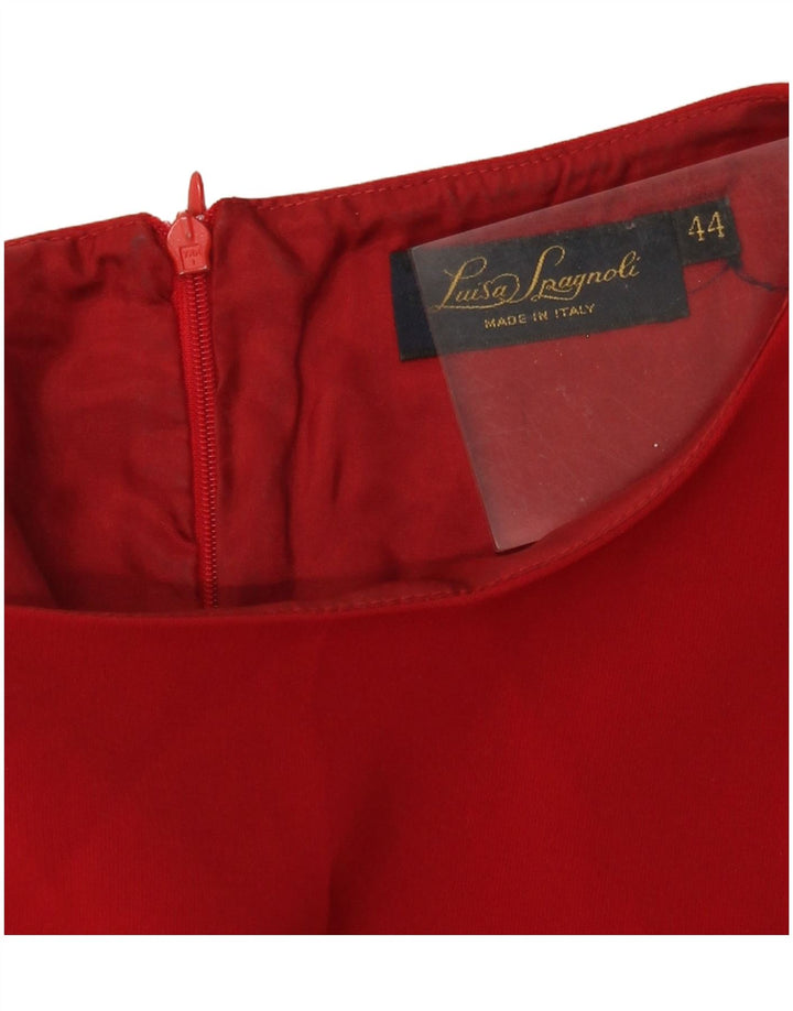 Luisa Spagnoli Womens Sheath Dress IT 44 Medium Red