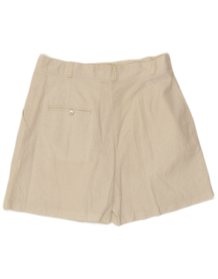 MAURITIUS Womens Chino Shorts IT 42 Medium W30  White Linen