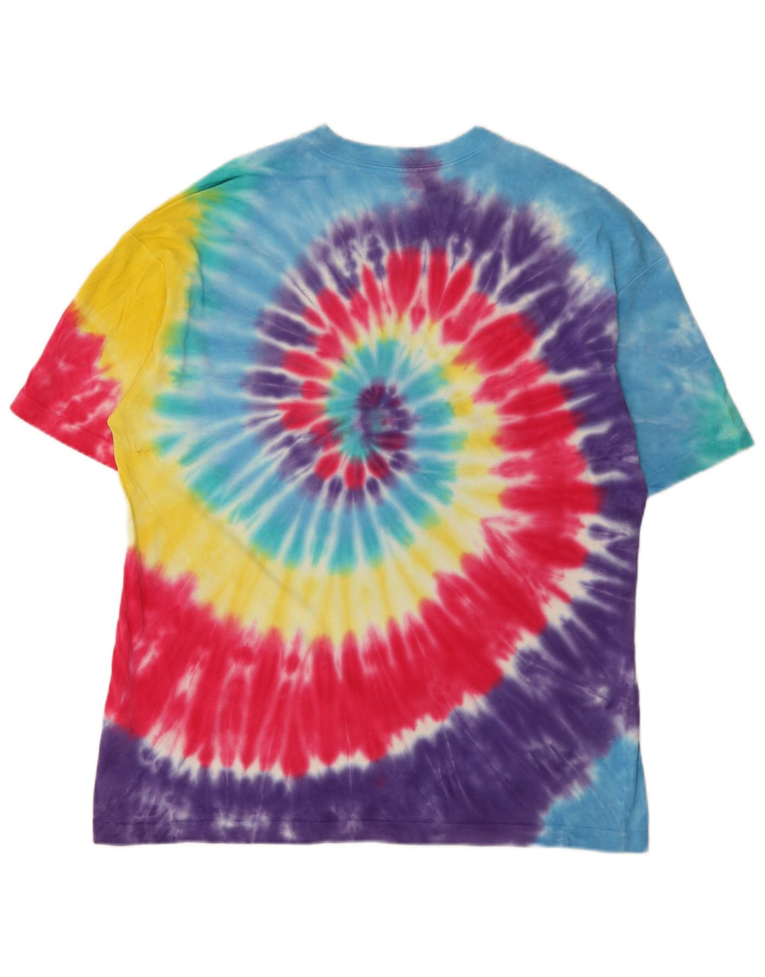 Nike Mens Graphic T-Shirt Top Medium Multicoloured Tie Dye Cotton