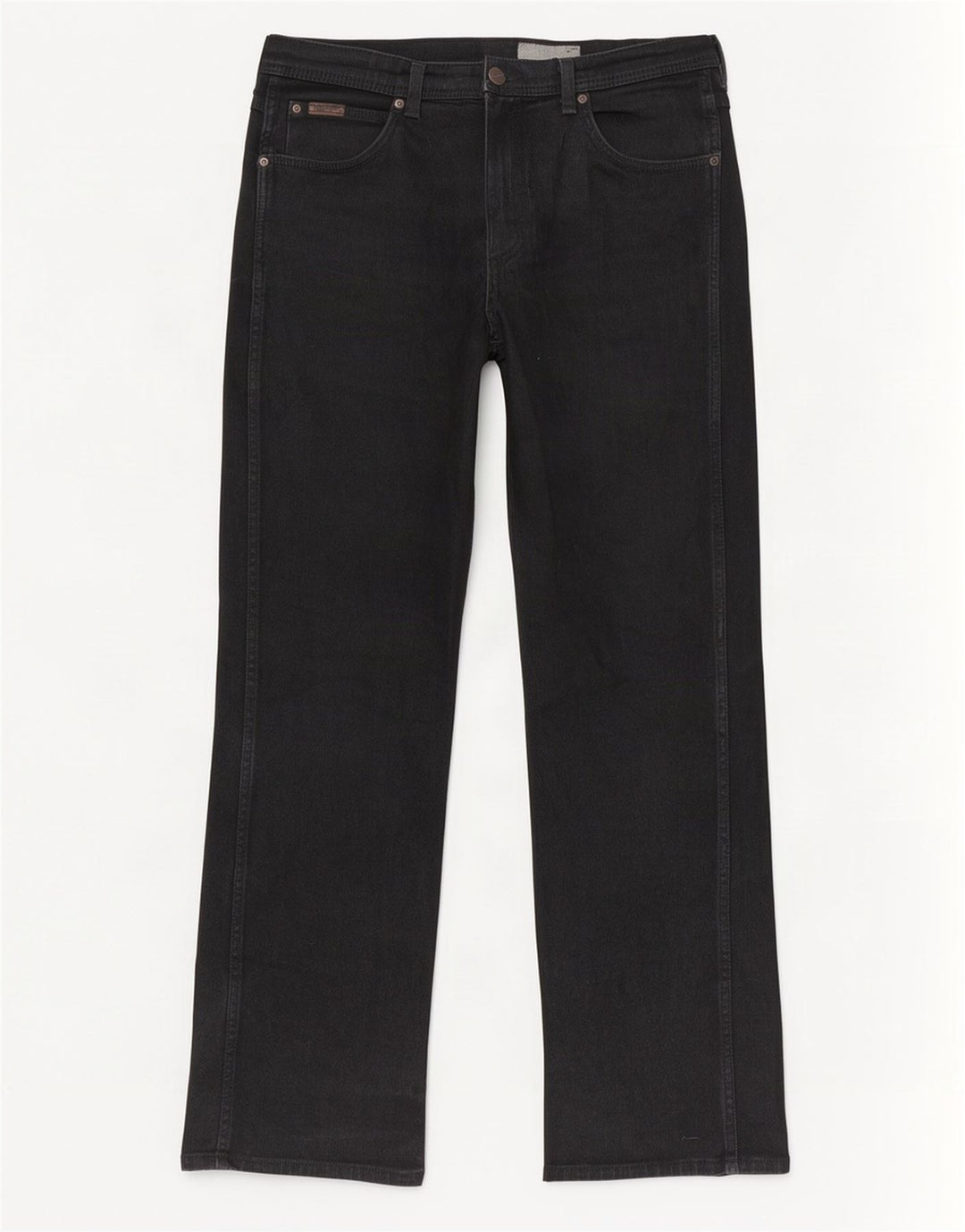 Wrangler Mens Utah Straight Jeans W36 L34 Black Cotton