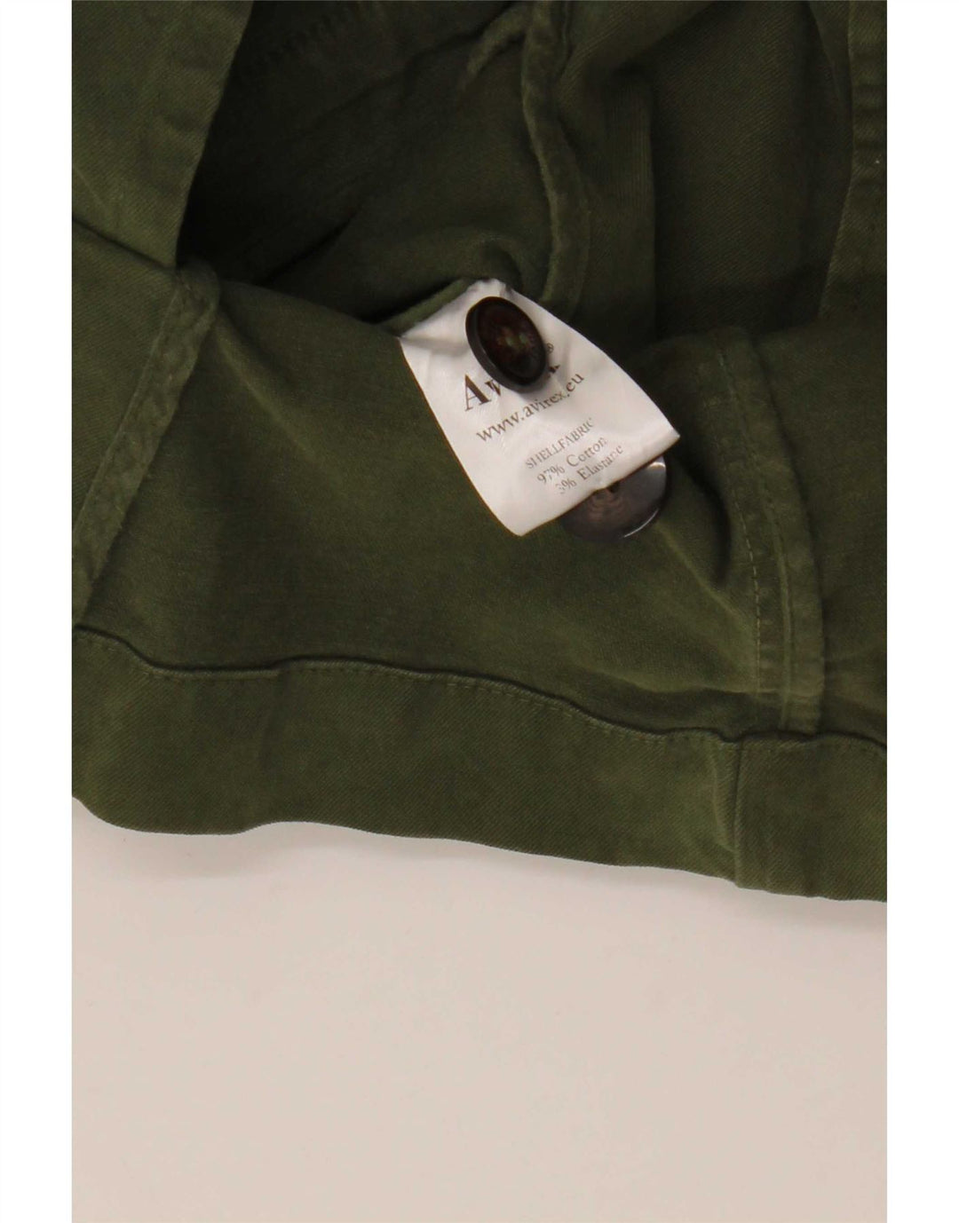 Avirex Womens 4 Button Blazer Jacket UK 6 XS Green Cotton