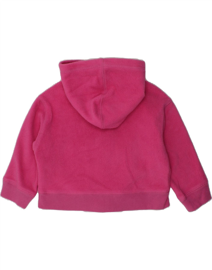 GAP Baby Girls Graphic Hooded Fleece Jacket 18-24 Months Pink Polyester | Vintage Gap | Thrift | Second-Hand Gap | Used Clothing | Messina Hembry 