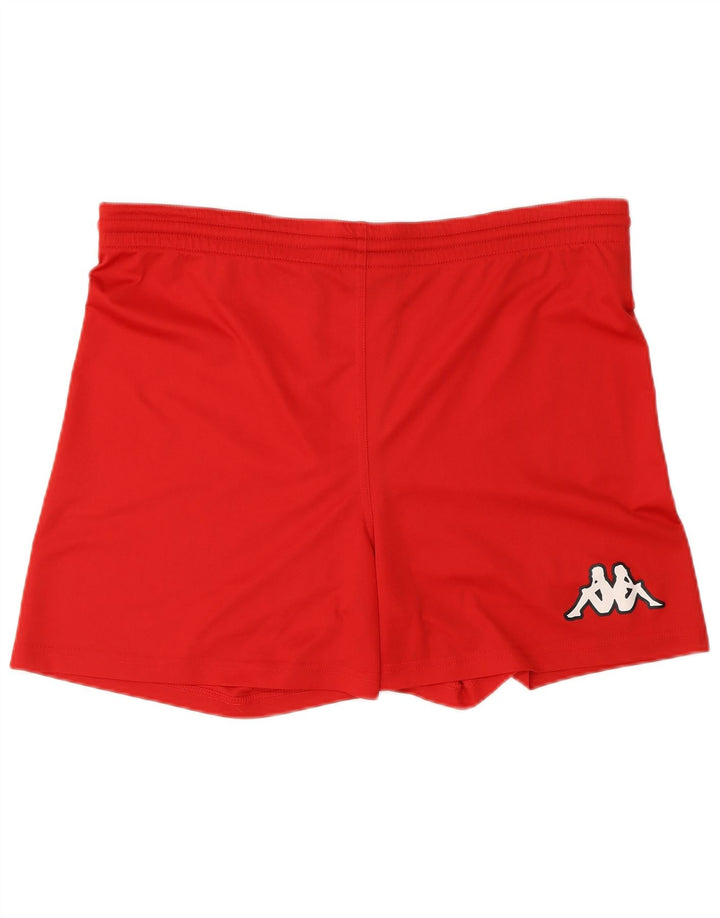 Kappa Mens Sport Shorts Large Red Polyester