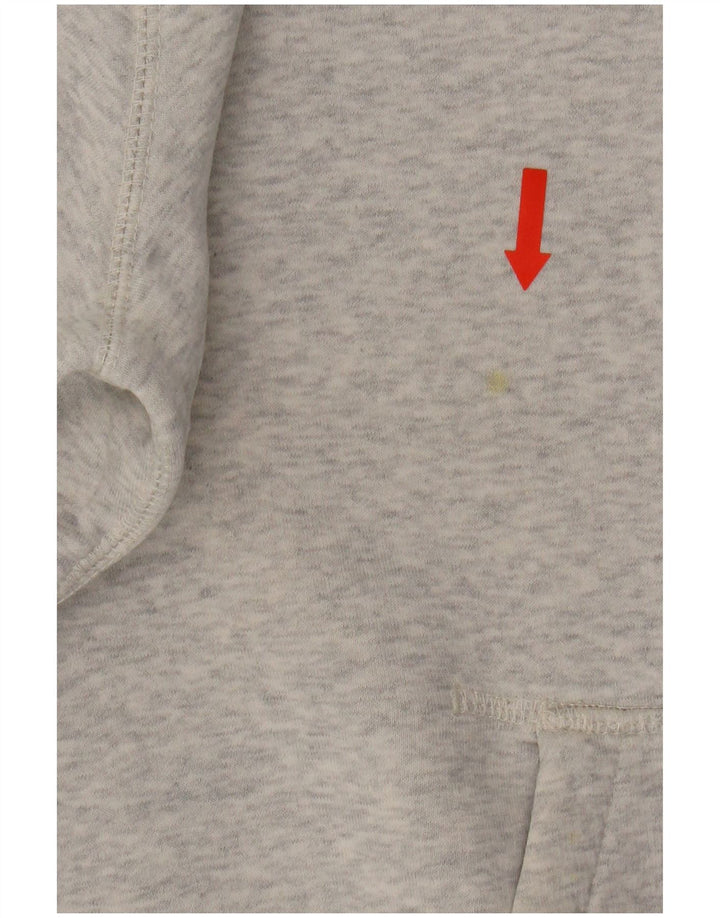 Jack Wills Womens Hoodie Jumper UK 12 Medium Grey Cotton
