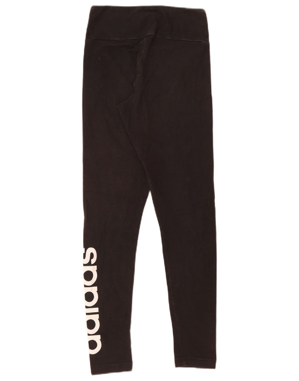 Adidas Womens Graphic Leggings UK 8/10 Small  Black