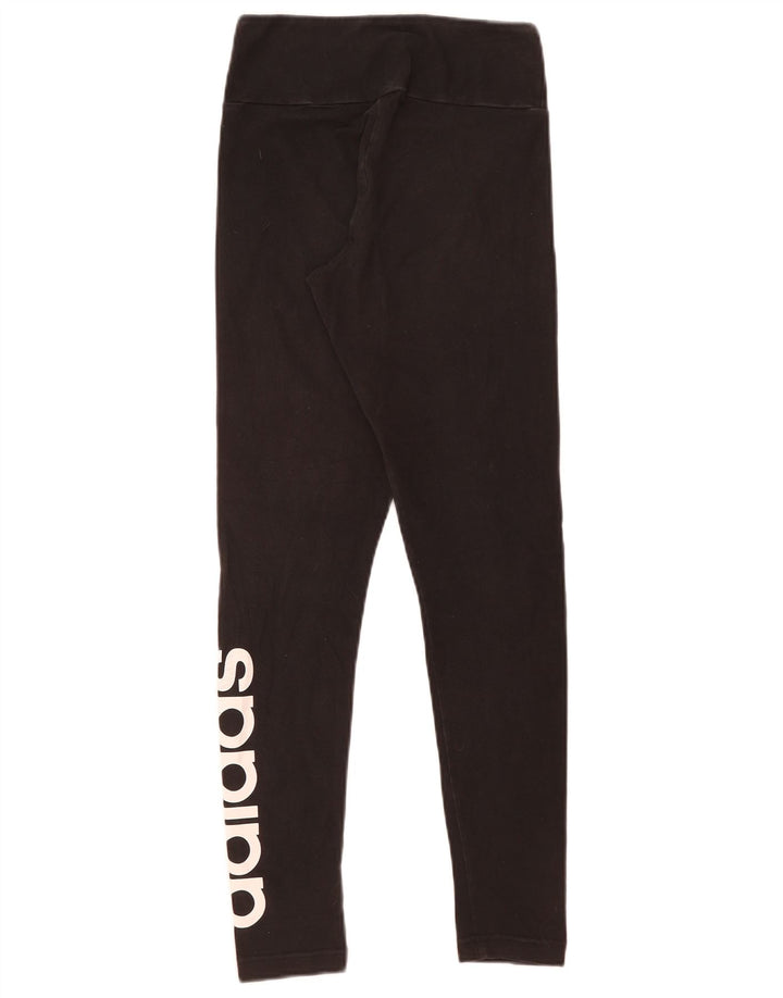Adidas Womens Graphic Leggings UK 8/10 Small  Black