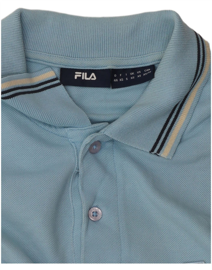 FILA Mens Polo Shirt XS Blue
