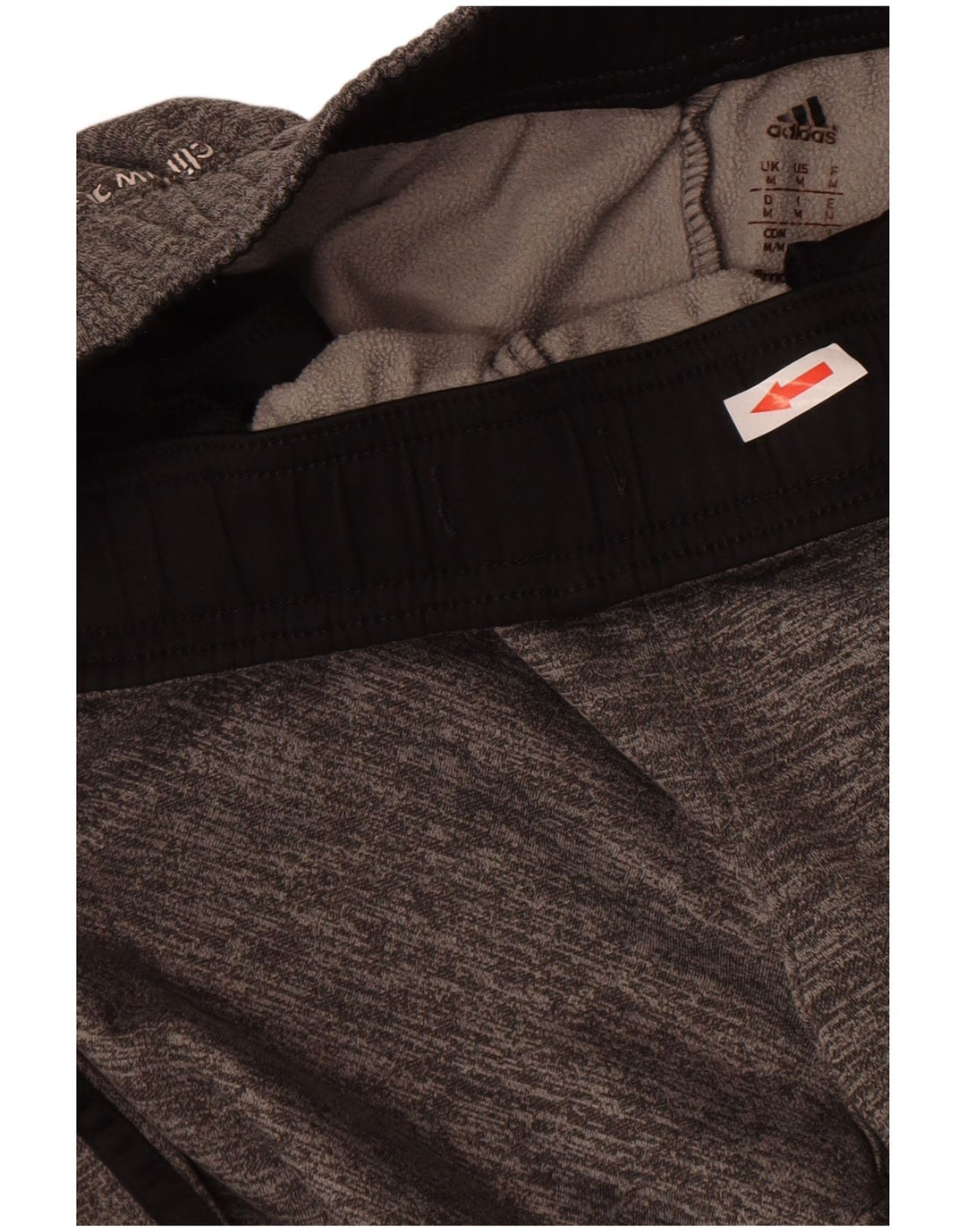 Adidas Mens Climawarm Tracksuit Trousers Medium Grey Flecked Polyester