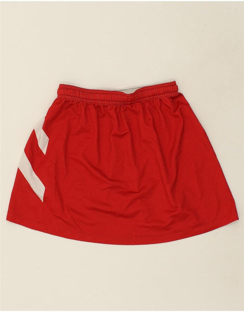 UNDER ARMOUR Womens Graphic Tennis Skirt UK 12 Medium Red Colourblock | Vintage Under Armour | Thrift | Second-Hand Under Armour | Used Clothing | Messina Hembry 