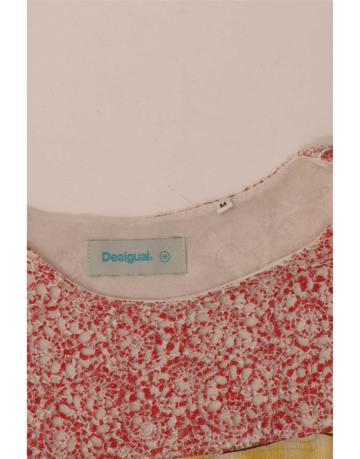 Desigual Womens Graphic Blouse Top UK 12 Medium Multicoloured Floral