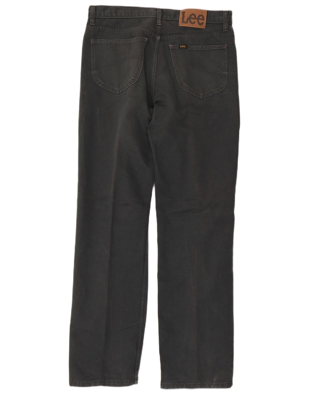 LEE Mens Straight Jeans W34 L32 Grey Cotton