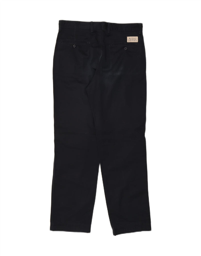 AVIREX Mens Straight Chino Trousers W32 L30 Navy Blue Vintage Avirex and Second-Hand Avirex from Messina Hembry 