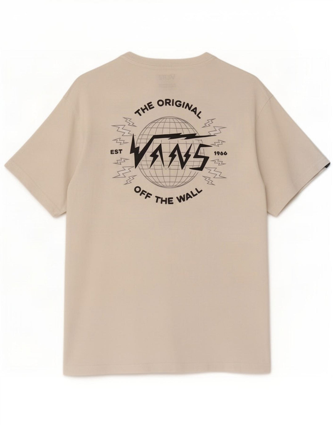 Vans Mens Classic Fit Graphic T-Shirt Top Medium White Cotton