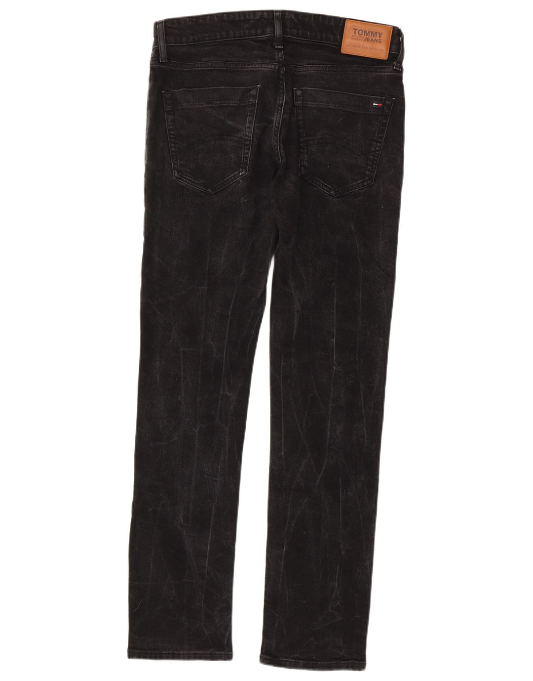 Tommy Hilfiger Mens Slim Jeans W32 L32 Black Cotton