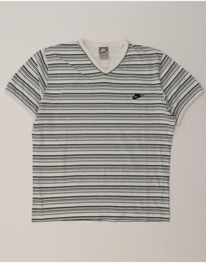 Nike Mens T-Shirt Top Medium Multicoloured Striped