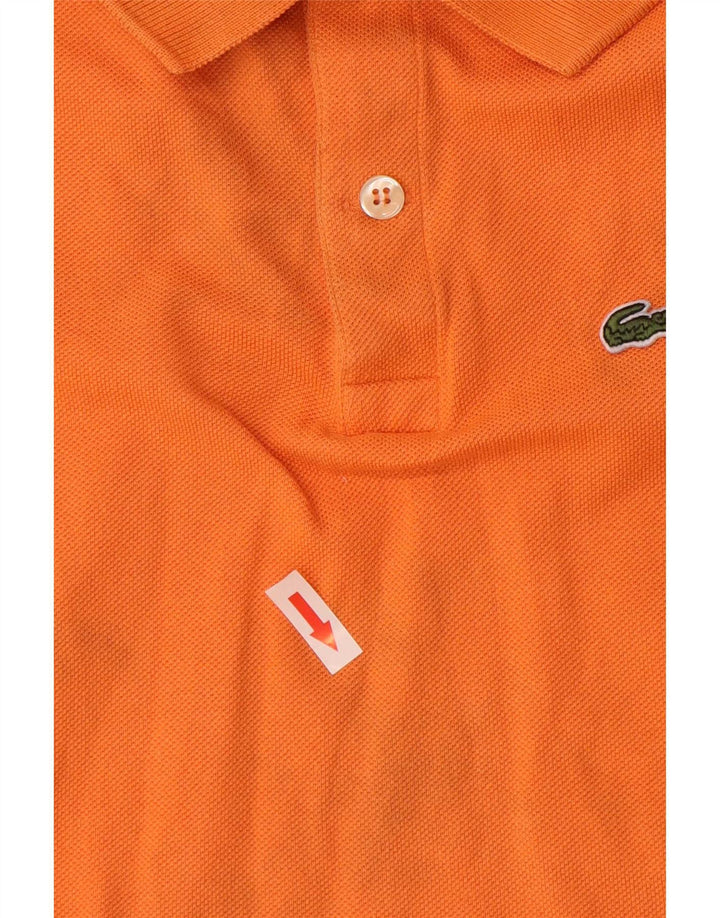 Lacoste Boys Polo Shirt 13-14 Years Orange Cotton