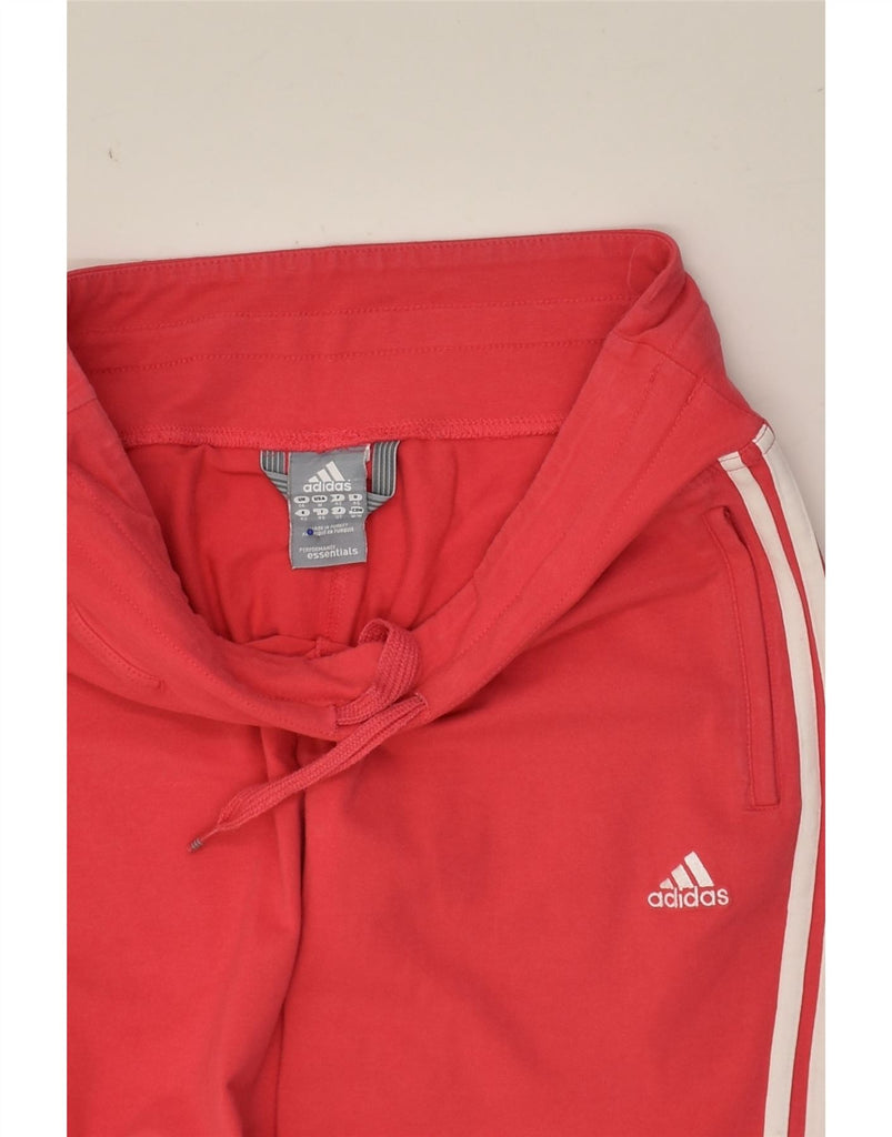 ADIDAS Womens Capri Tracksuit Trousers Joggers UK 14 Medium  Red | Vintage Adidas | Thrift | Second-Hand Adidas | Used Clothing | Messina Hembry 