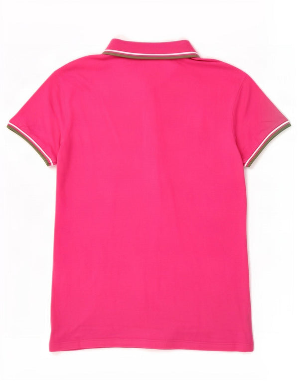 Diadora Womens Polo Shirt UK 14 Large Pink Cotton