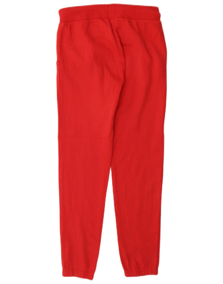 Superdry Womens Tracksuit Trousers Joggers UK 8 Small  Red Cotton