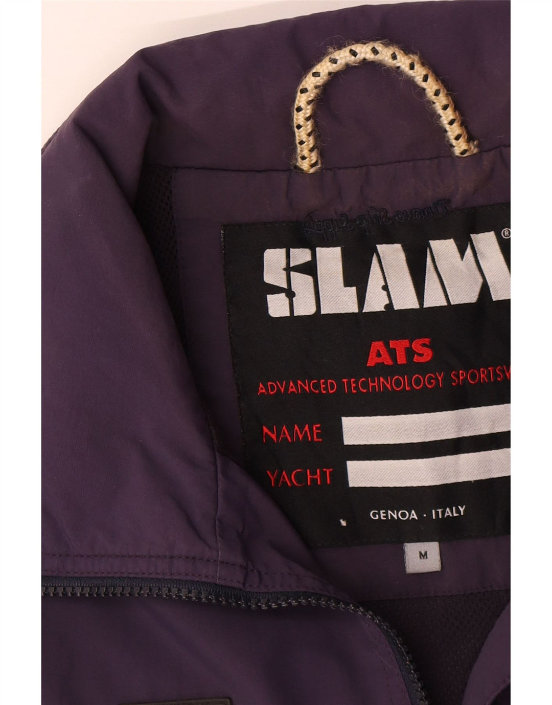 Slam Mens Bomber Jacket UK 38 Medium Purple Nylon