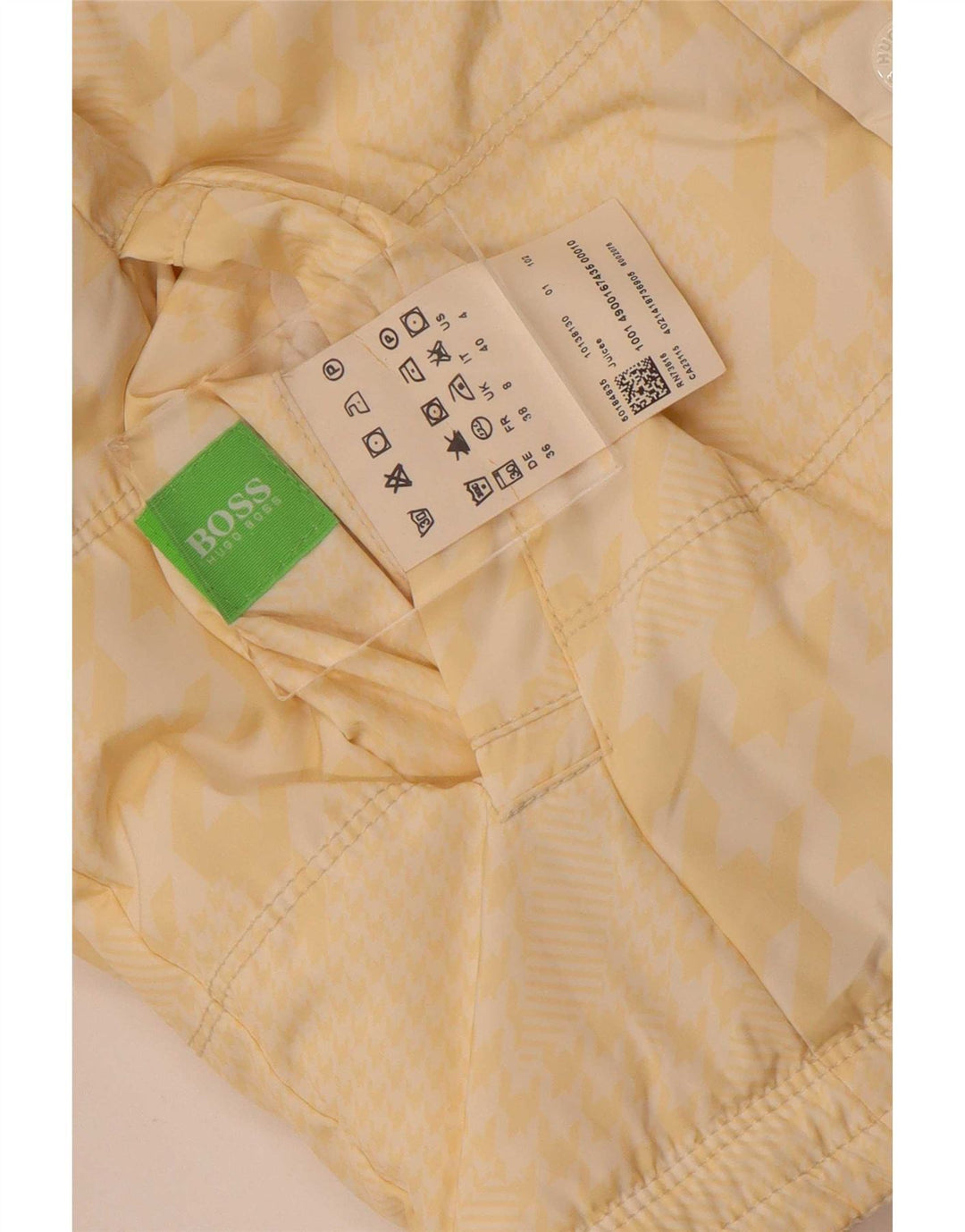 Hugo Boss Womens Reversible Padded Jacket UK 8 Small Beige Polyester