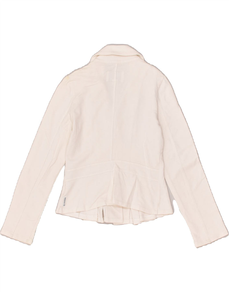 ARMANI JUNIOR Girls 2 Button Blazer Jacket 7-8 Years White | Vintage Armani Junior | Thrift | Second-Hand Armani Junior | Used Clothing | Messina Hembry 