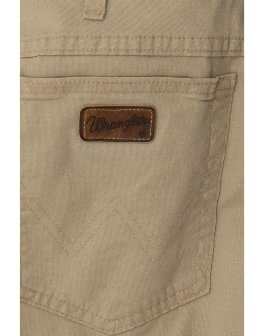 WRANGLER Mens Straight Casual Trousers W38 L33  Beige