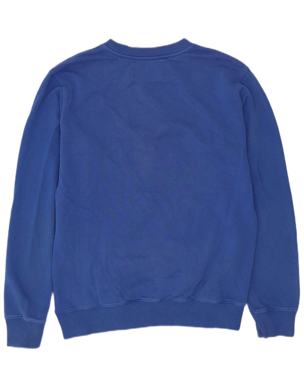 Calvin Klein Jeans Mens Graphic Sweatshirt Jumper Medium Blue Cotton