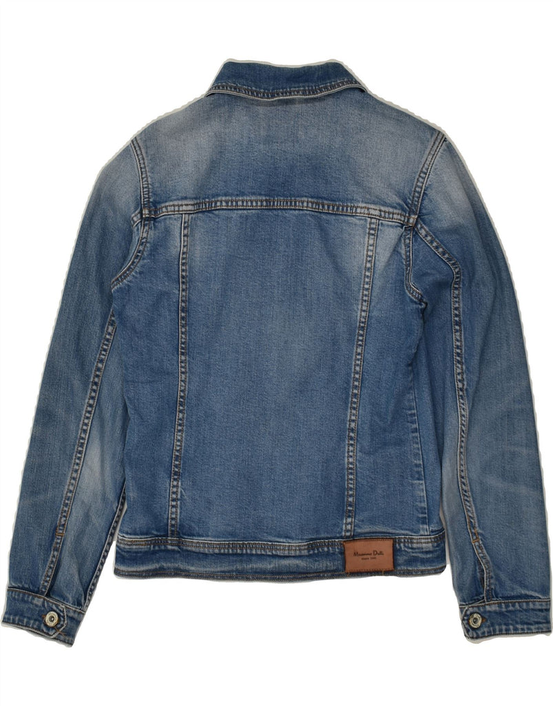 MASSIMO DUTTI Girls Denim Jacket 13-14 Years Blue Cotton | Vintage Massimo Dutti | Thrift | Second-Hand Massimo Dutti | Used Clothing | Messina Hembry 