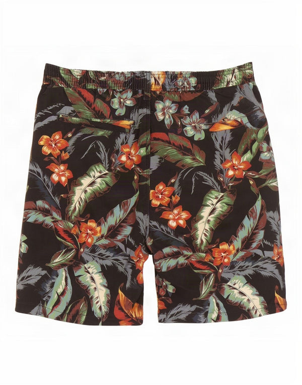 Superdry Mens Hawaiian Chino Shorts Medium W32 Black Floral Cotton