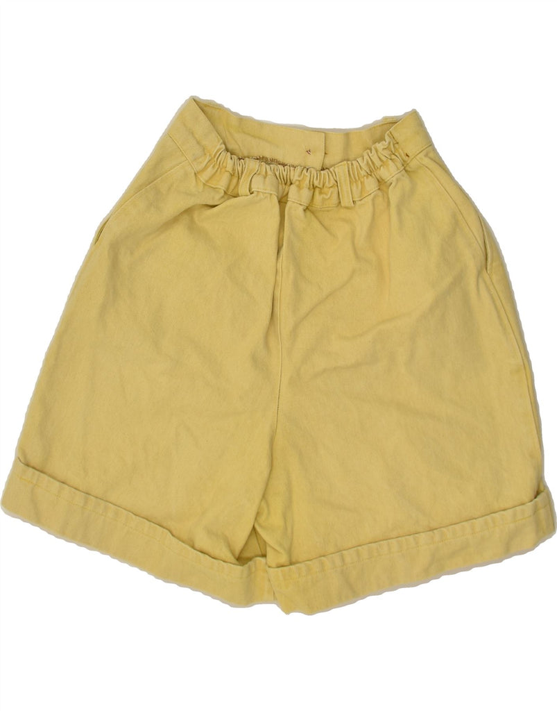 VINTAGE Womens Chino Shorts W26 Small Yellow | Vintage Vintage | Thrift | Second-Hand Vintage | Used Clothing | Messina Hembry 