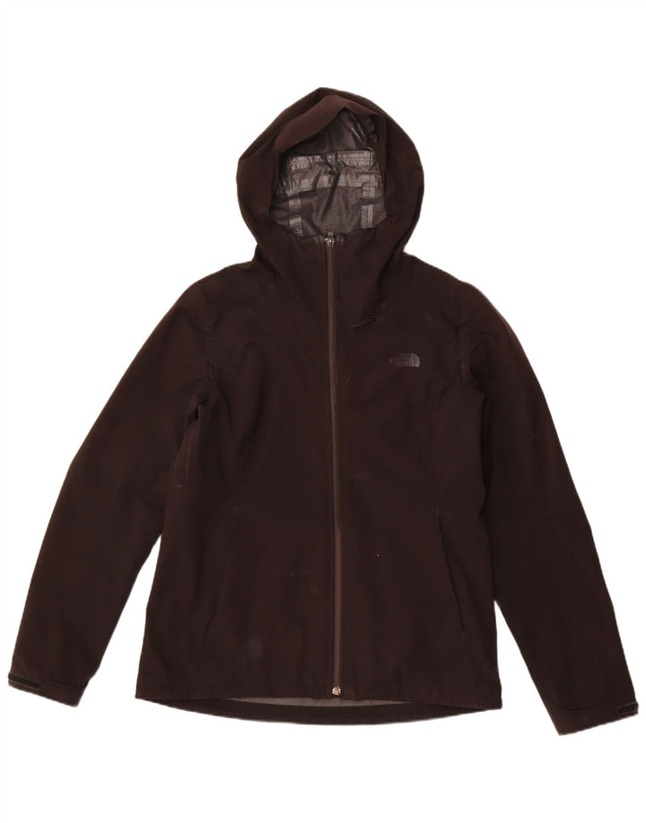 The North Face Mens Hooded Rain Jacket UK 38 Medium Black Polyester