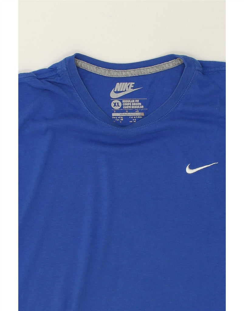 NIKE Mens Regular Fit T-Shirt Top XL Blue Cotton Vintage Nike and Second-Hand Nike from Messina Hembry 