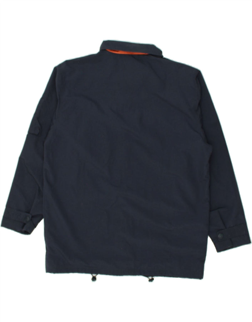 NAVIGARE Mens Windbreaker Jacket UK 40 Large Navy Blue Polyamide | Vintage Navigare | Thrift | Second-Hand Navigare | Used Clothing | Messina Hembry 