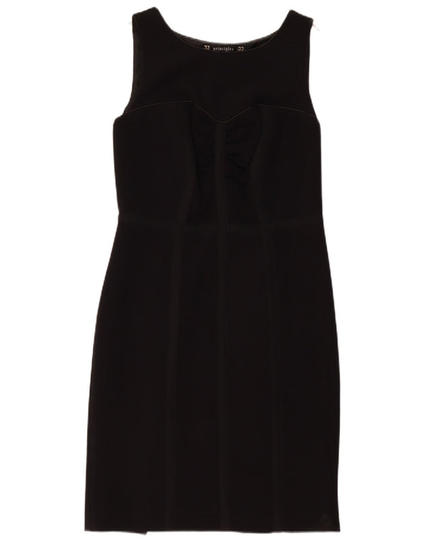 Principles by Ben de Lisi Womens Sleeveless Sheath Dress UK 12 Medium Black