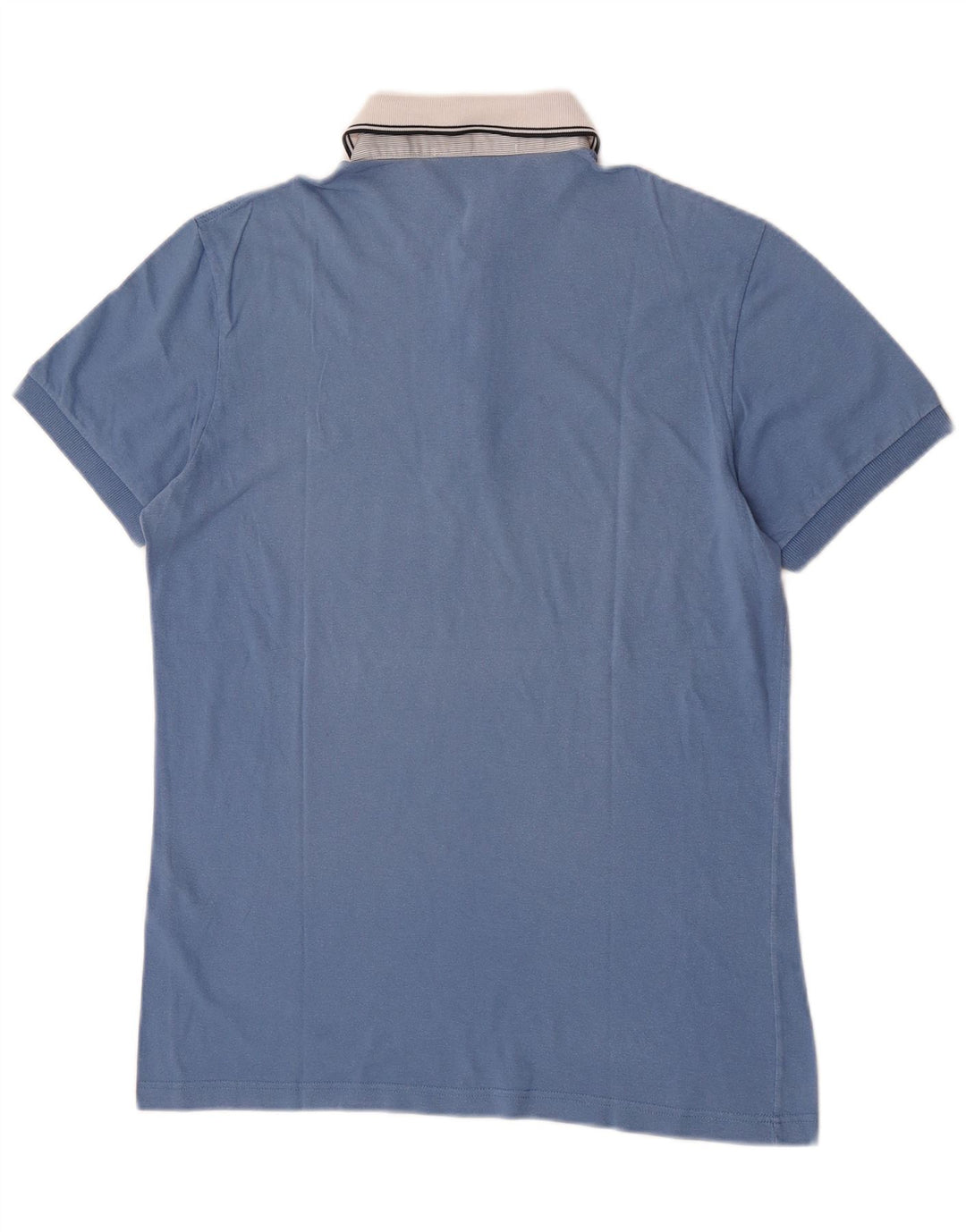 Fred Perry Mens Polo Shirt Medium Blue Colourblock Cotton