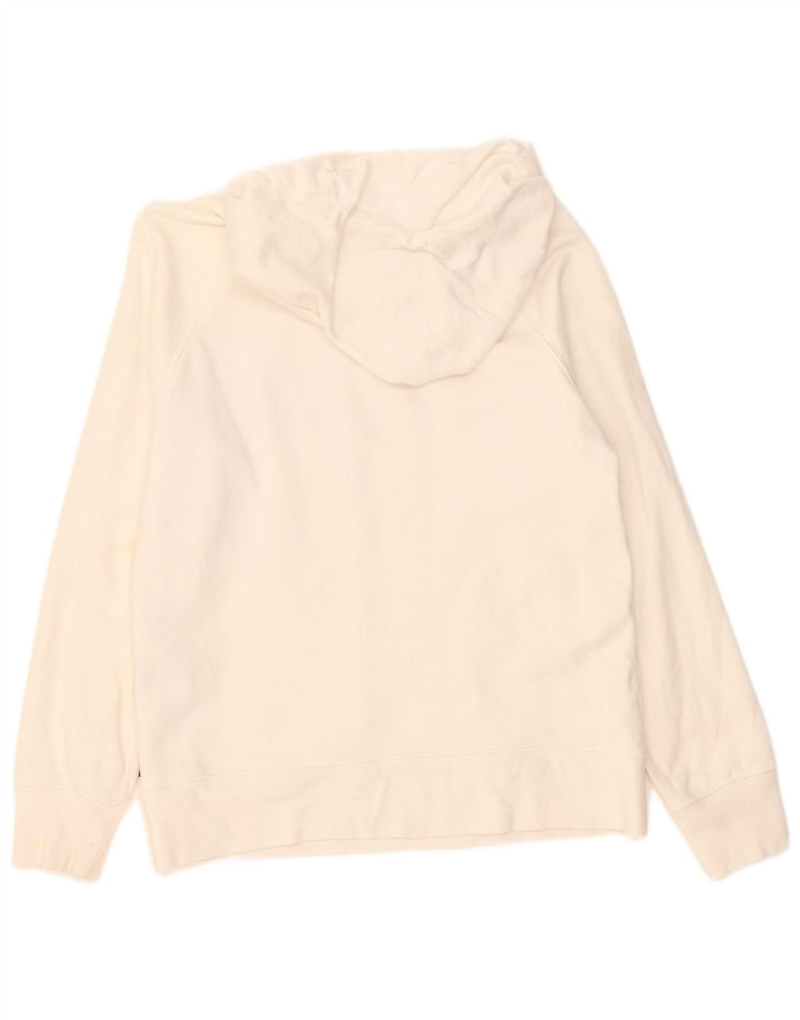 Levi's Mens Graphic Hoodie Jumper Small White Cotton