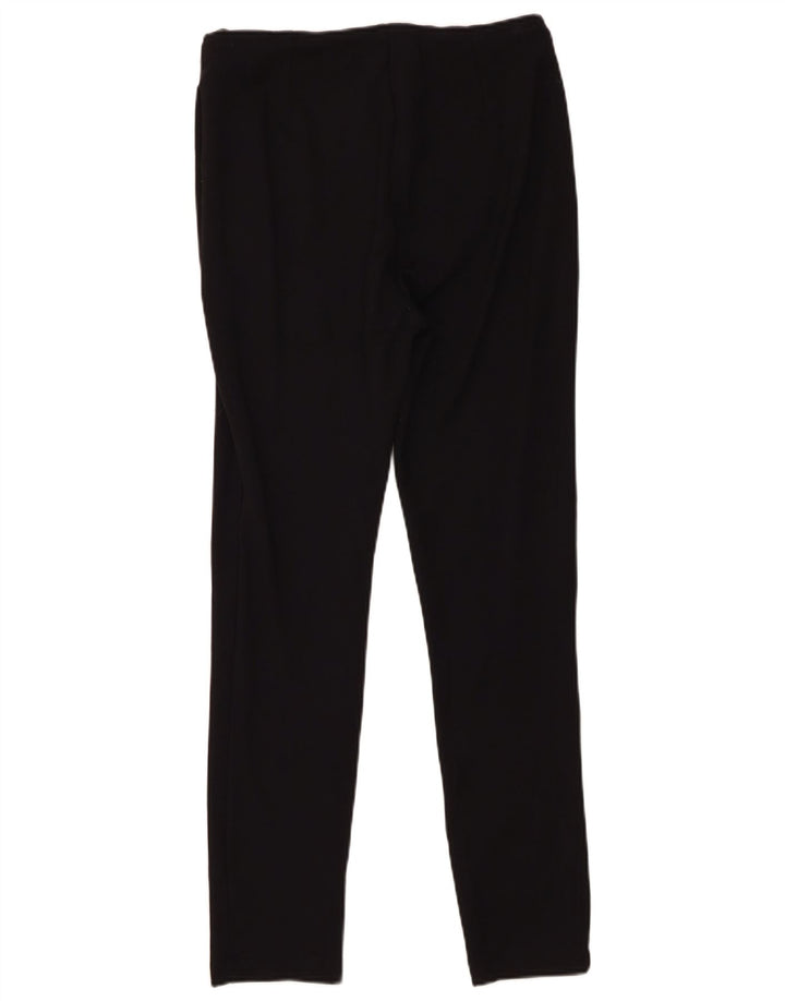 Dkny Womens Leggings UK 14 Medium Black Rayon