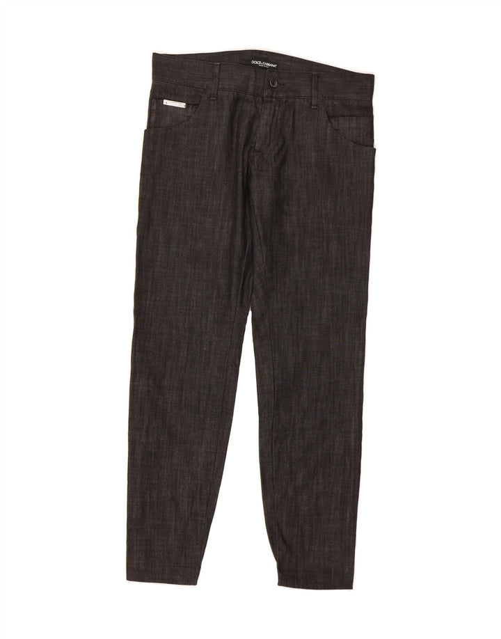 DOLCE & GABBANA Womens Slim Jeans IT 46 Large W34 L30 Black Vintage Dolce & Gabbana and Second-Hand Dolce & Gabbana from Messina Hembry 