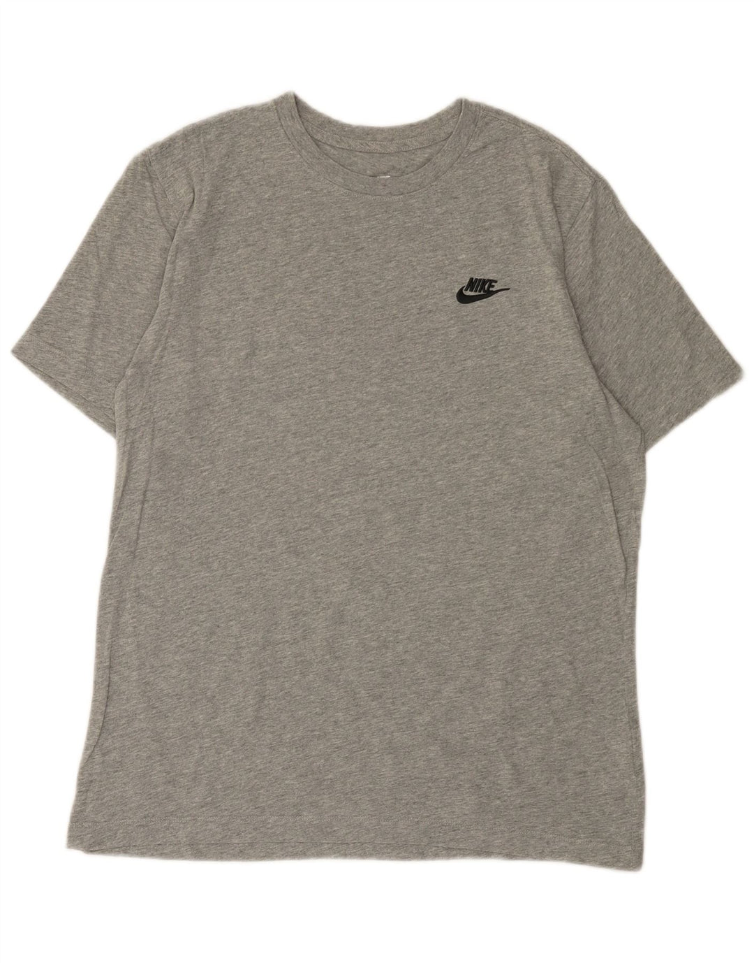 NIKE Mens T-Shirt Top Medium Grey Cotton