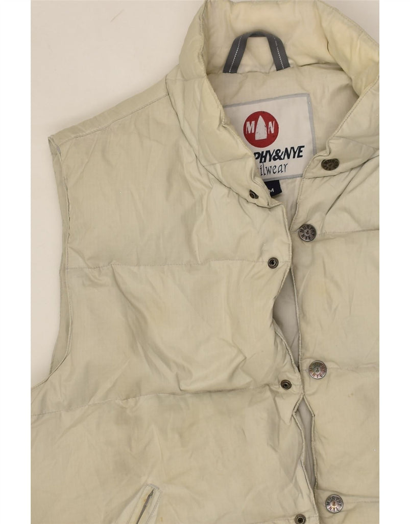 MURPHY & NYE Mens Sailwear Padded Gilet UK 38 Medium Grey Polyester | Vintage Murphy & Nye | Thrift | Second-Hand Murphy & Nye | Used Clothing | Messina Hembry 